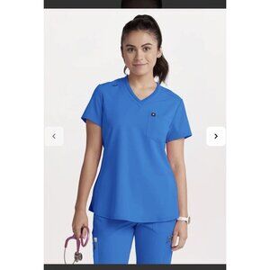 Beyond Scrubs Blue 2 Piece Set Women's Medium Bottoms Women's Top/pants